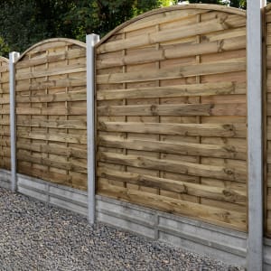 Forest Garden Pressure Treated Decorative Dome Top Fence Panel 1800 x 1800mm 6ft x 6ft Multi Packs