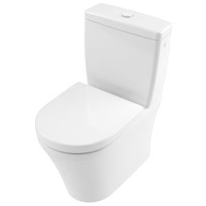Abacus Concept Easy Clean Close Coupled Toilet Pan, Cistern & Seat