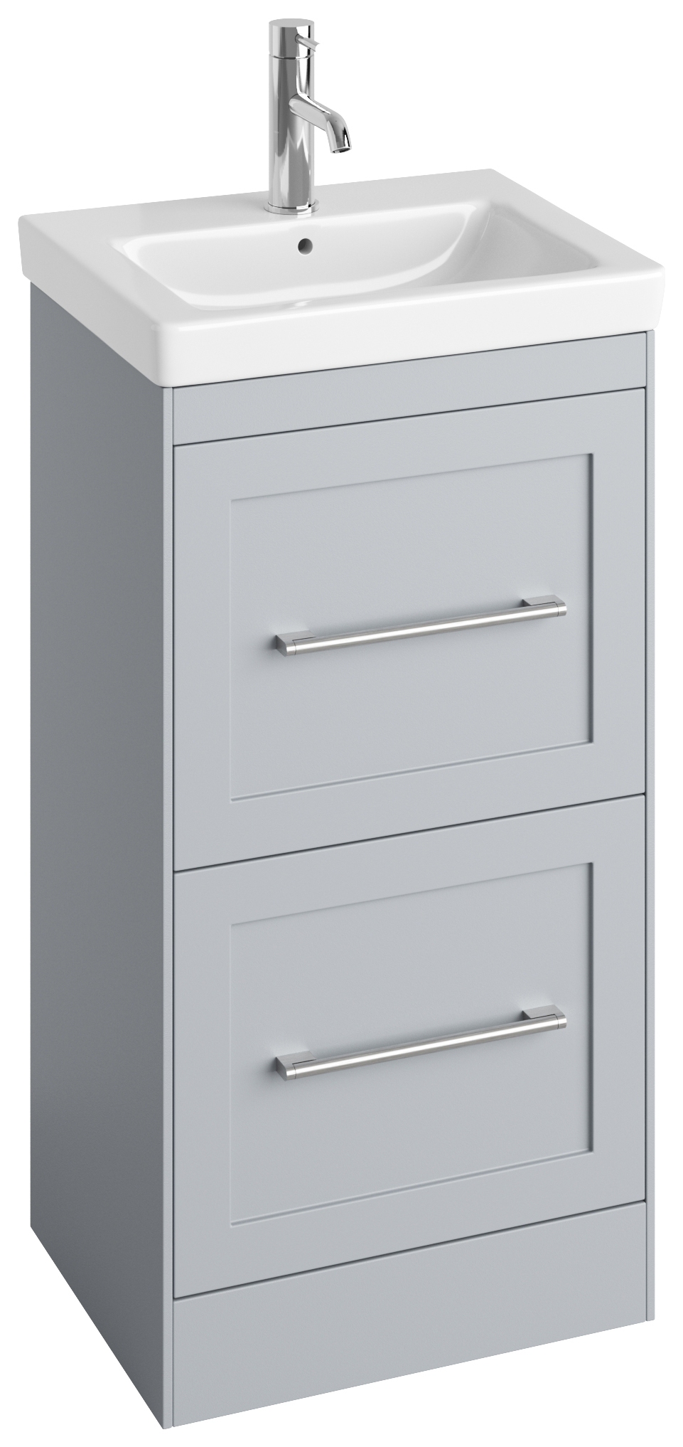 Abacus Concept Stone Grey Shaker Freestanding Vanity Unit