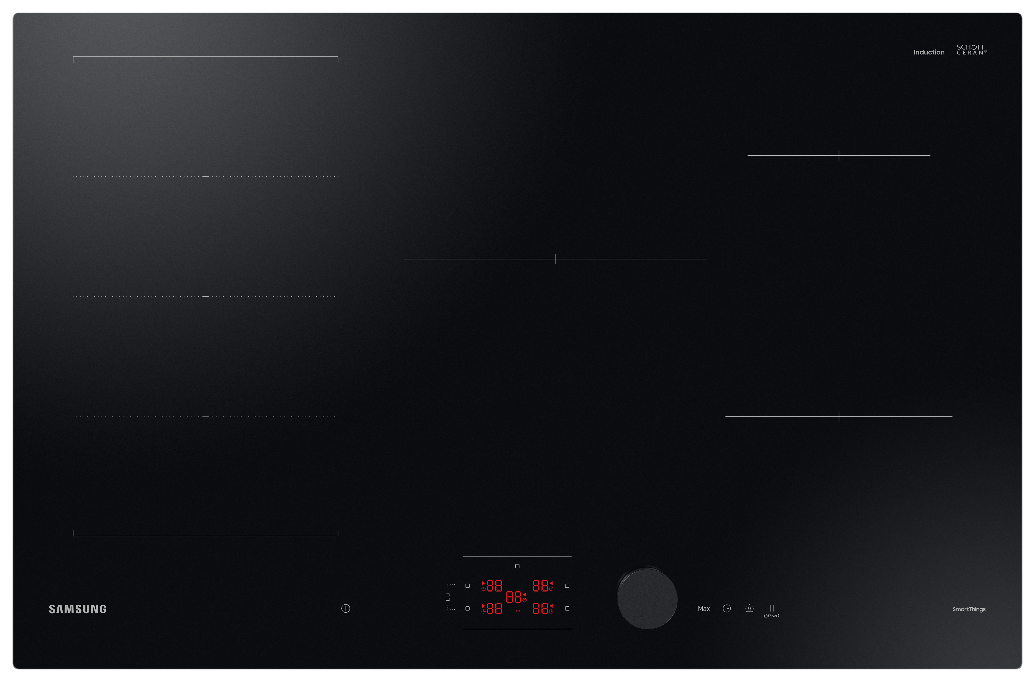 Image of Samsung NZ85C6058FK/U1 Slim Fit Induction Hob - 80cm