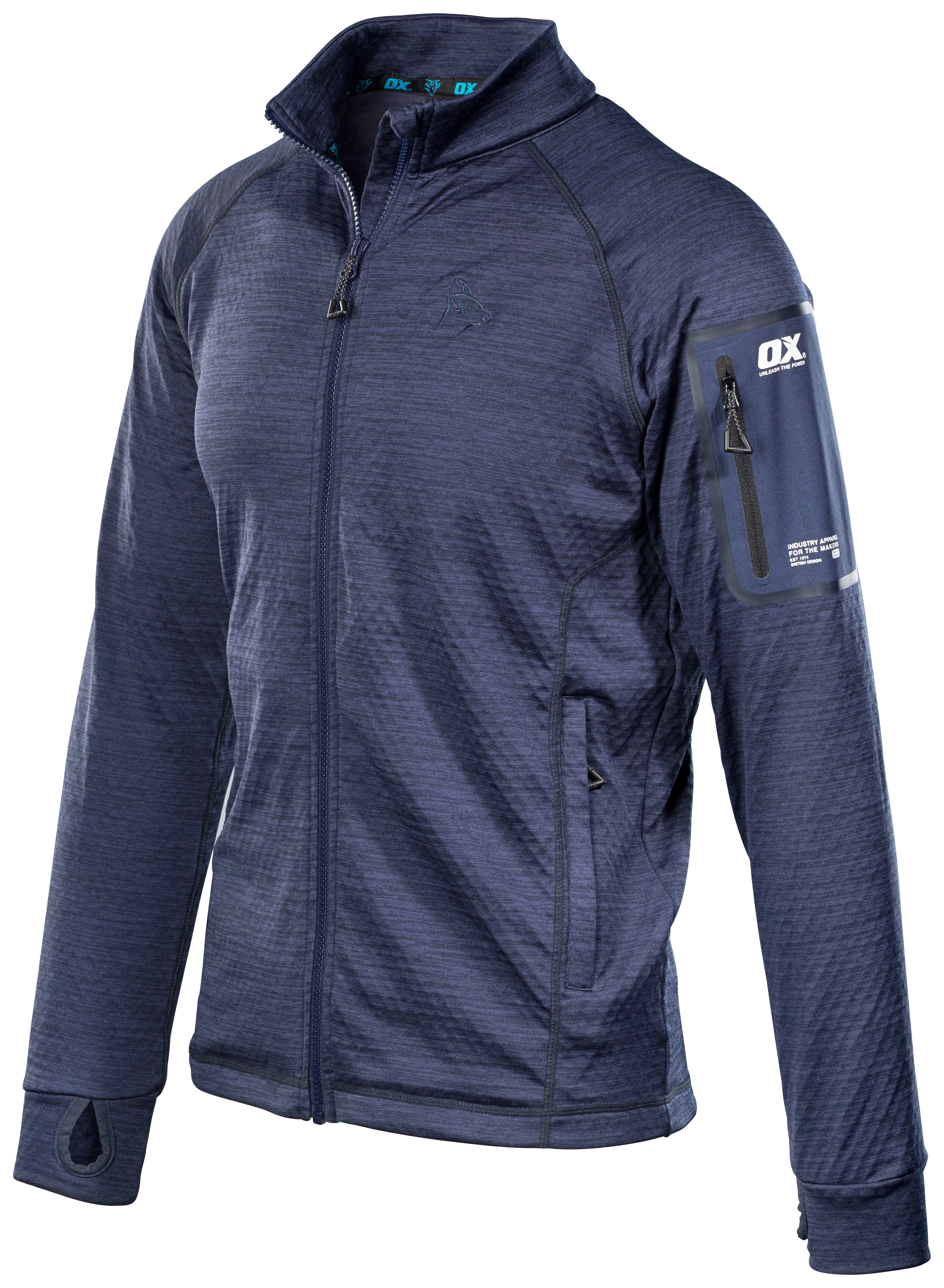 Image of OX OX-W553604 Tech Lightweight Navy Fleece - L