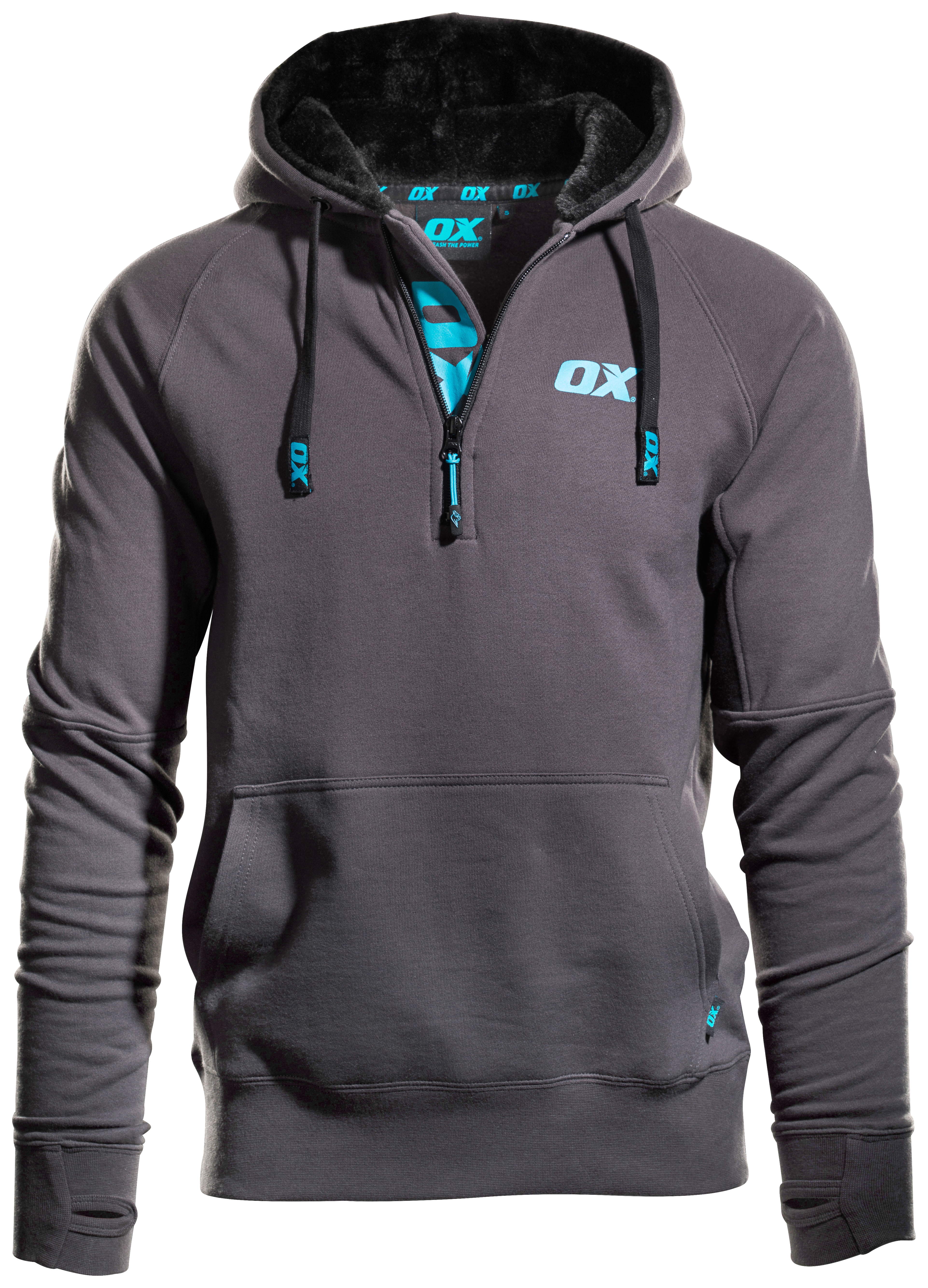 Image of OX OX-W550403 Black & Grey Hoodie - M