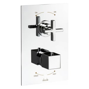 Abode Serenitie 2 Outlet Concealed Thermostatic Shower Valve - Chrome