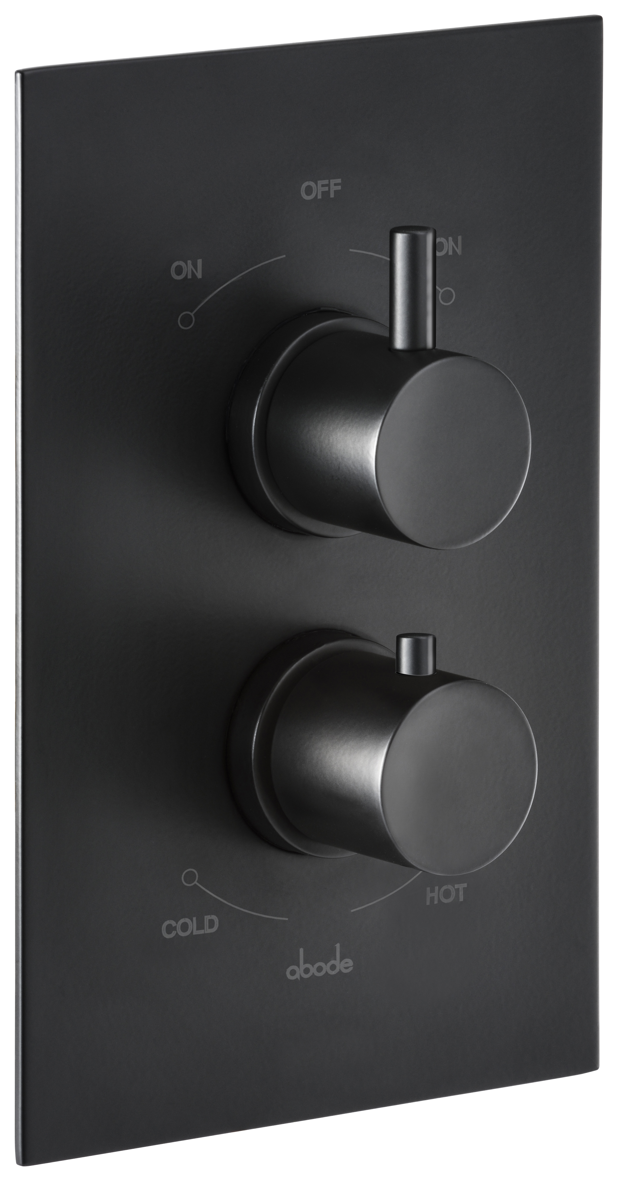 Abode Harmonie 2 Handle & 2 Outlet Concealed Thermostatic Shower Valve - Matt Black