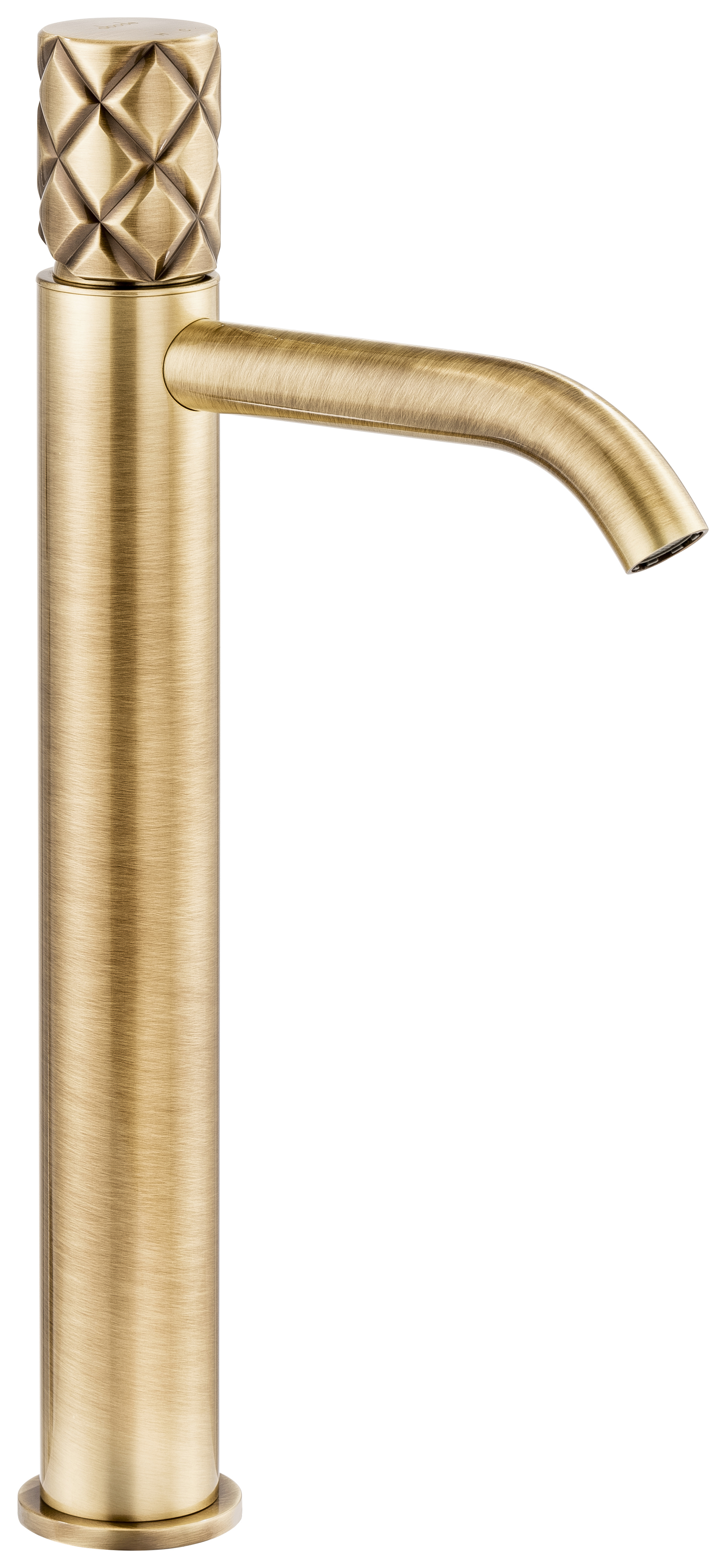 Image of Abode Kite Tall Basin Mixer Tap - Antique Brass