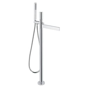 Abode Cyclo Floor Standing Bath Filler With Shower Handset - Chrome