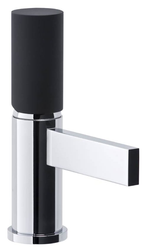 Abode Cyclo Mini Monobloc Basin Mixer Tap Black & Chrome Wickes.co.uk