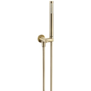 Abode Round Combined Wall Outlet with Handshower & Bracket - Antique Brass