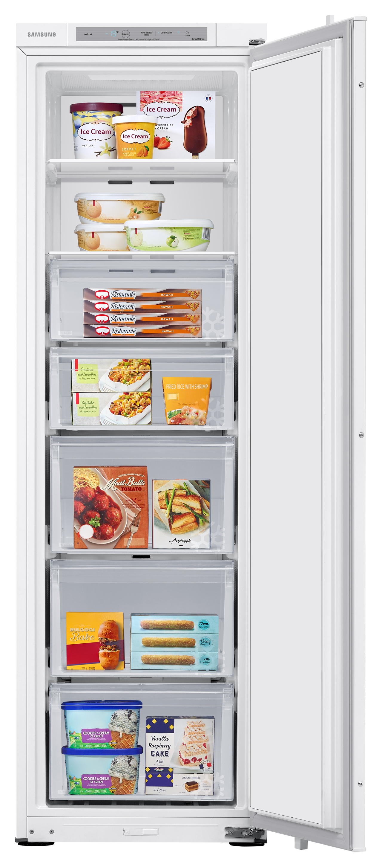 Samsung BRZ22600EWW/EU Integrated One Door Freezer with SpaceMax™ Technology - White