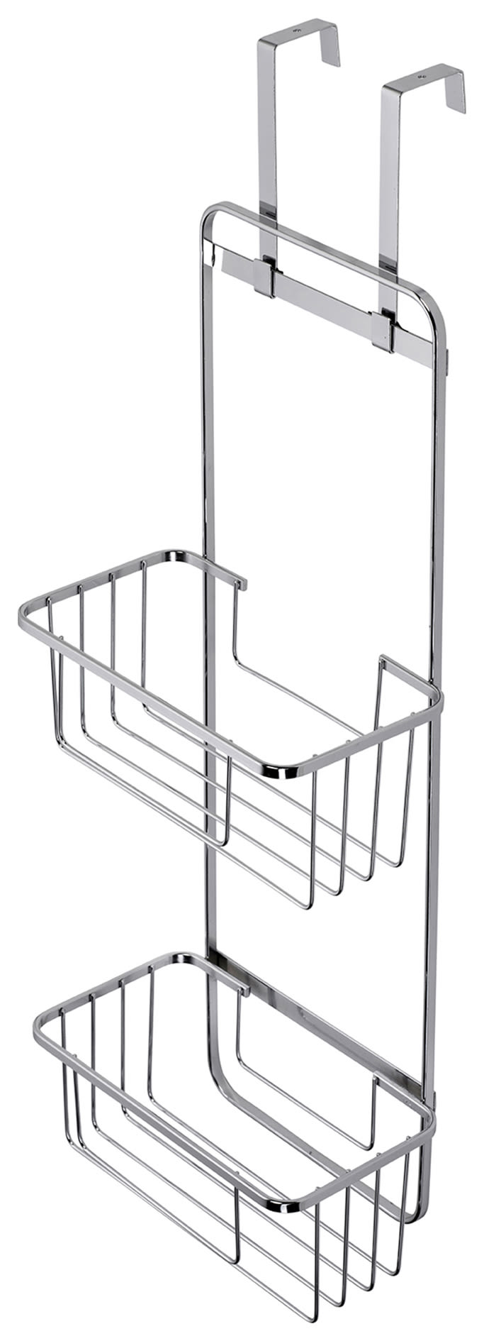 Croydex 1-Tier Hook-Over Shower Caddy Chrome - Screwfix