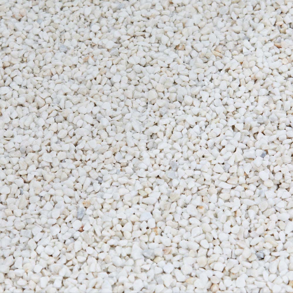 Suburban 10mm Stone Polar White Chippings Major Bag Wickes.co.uk
