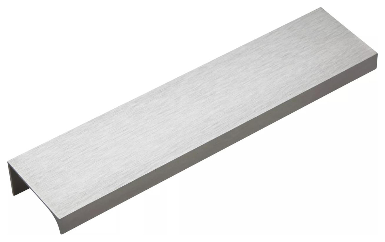 Image of Wickes Vida Brushed Nickel Square Edge Profile Handle - 160mm