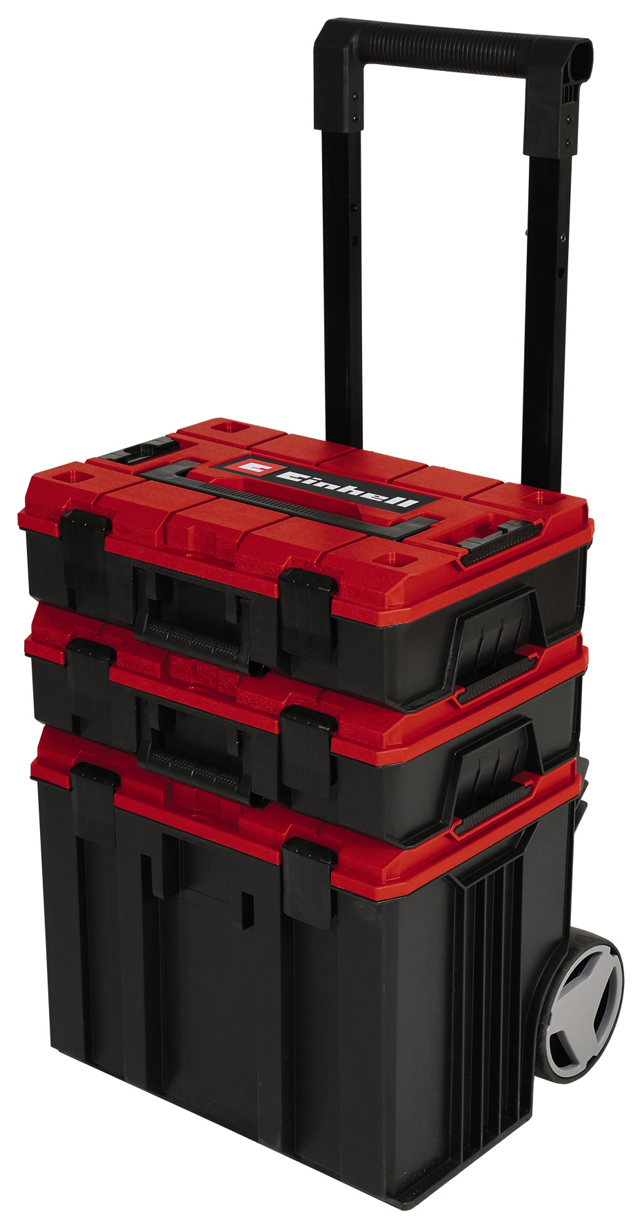 Einhell Stackable E Case Tower, Deep and 2 x Stackable Case &Trolley