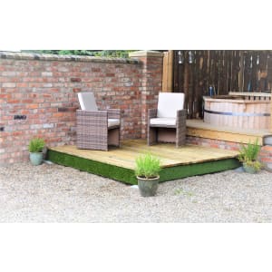 Swift Deck Self-Assembly Garden Decking Kit With Adjustable Foundations - 4.75 x 4.7m