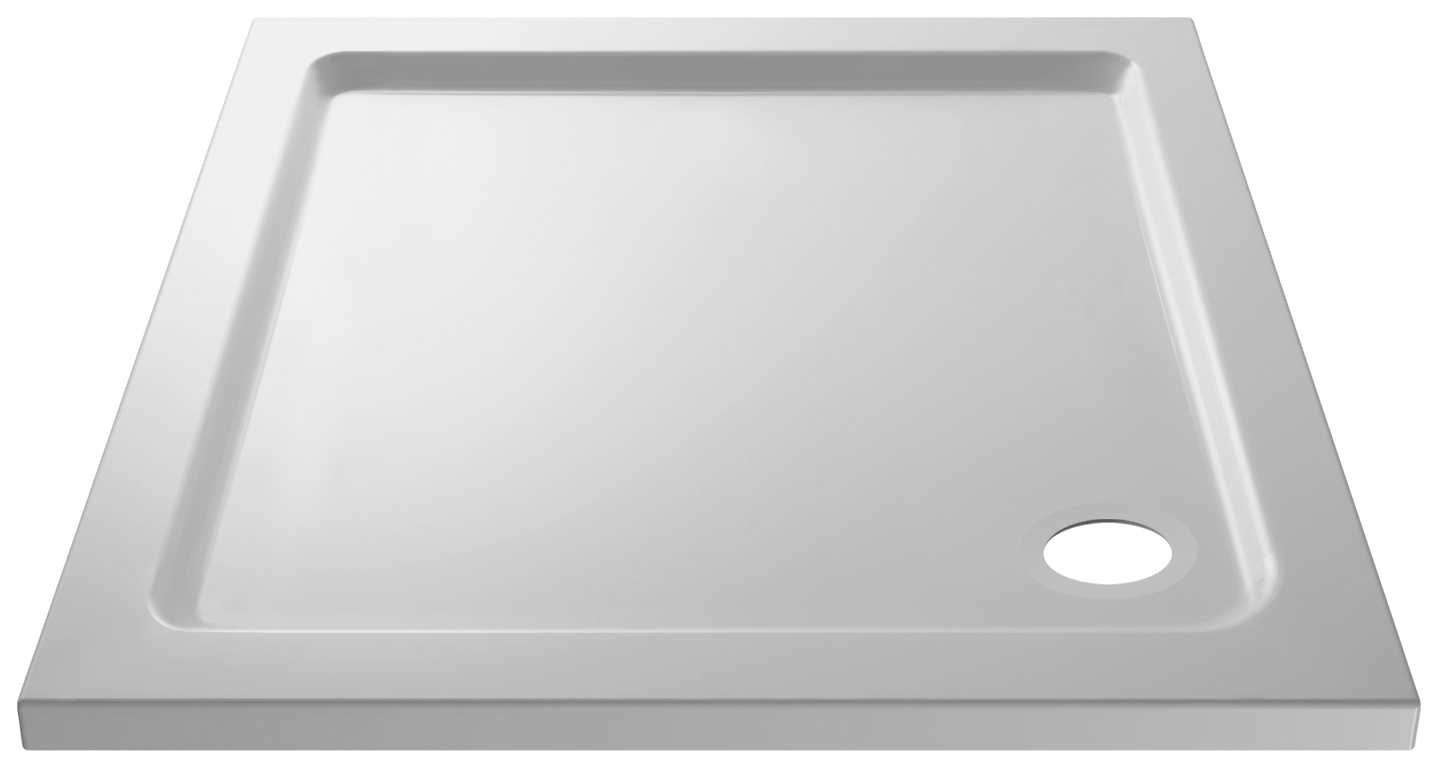 Image of Wickes Square Pearlstone Shower Tray - 760 x 760mm