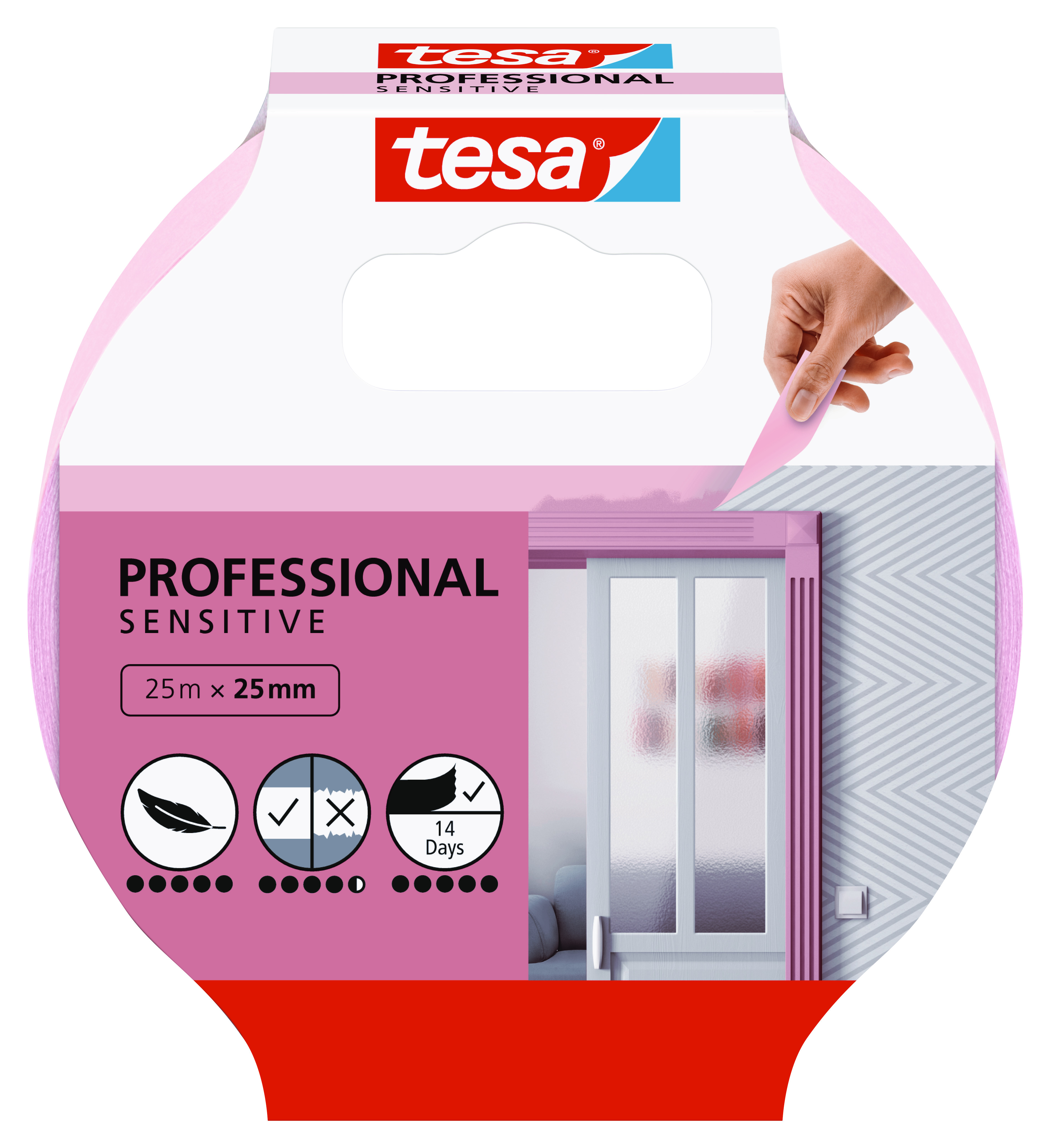Image of Tesa Professional Sensitive Masking Tape - 25mm x 25m
