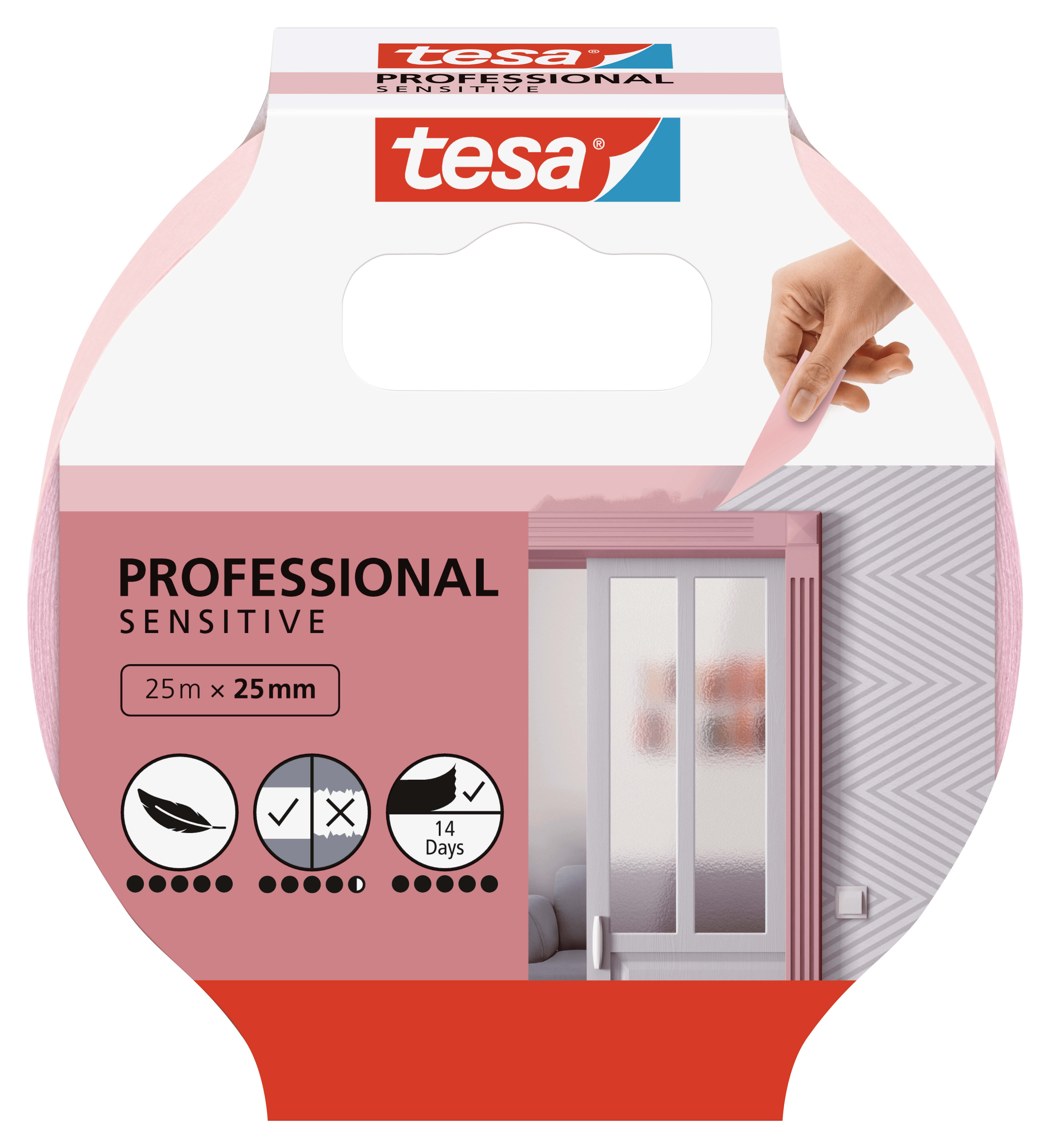 Tesa Professional Sensitive Masking Tape 25mm x 25m Wickes.co.uk