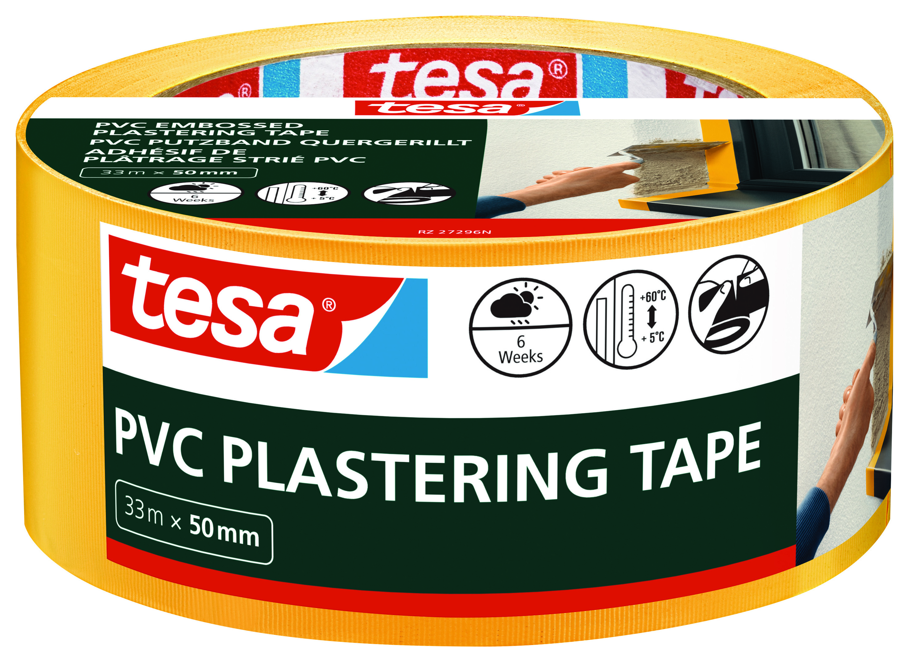 Tesa PVC Outdoor Masking Tape - 33m x 50mm