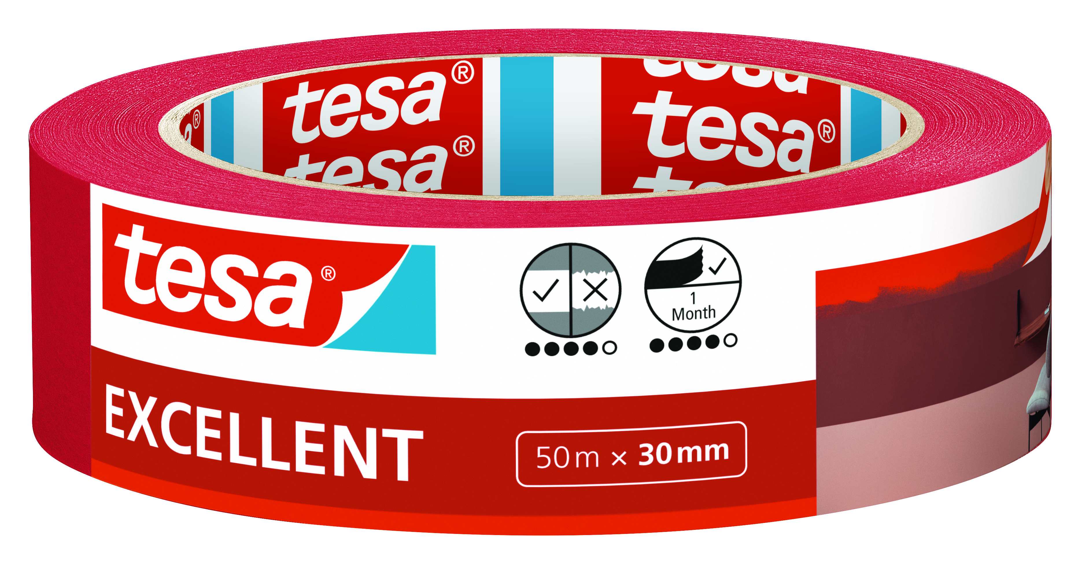Image of Tesa Masking Excellent Masking Tape - 50m x 30mm