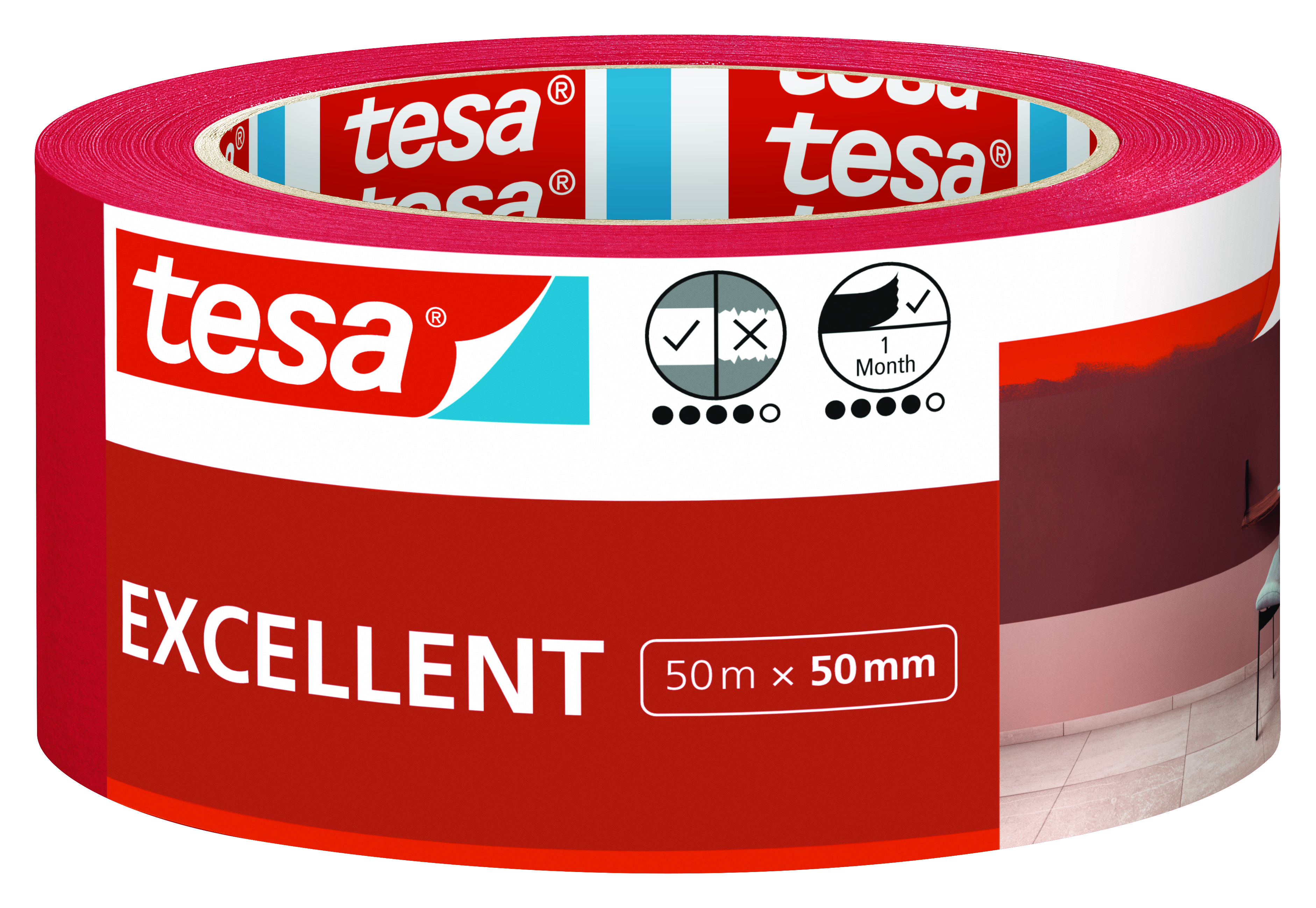 Image of Tesa Masking Excellent Masking Tape - 50m x 50mm