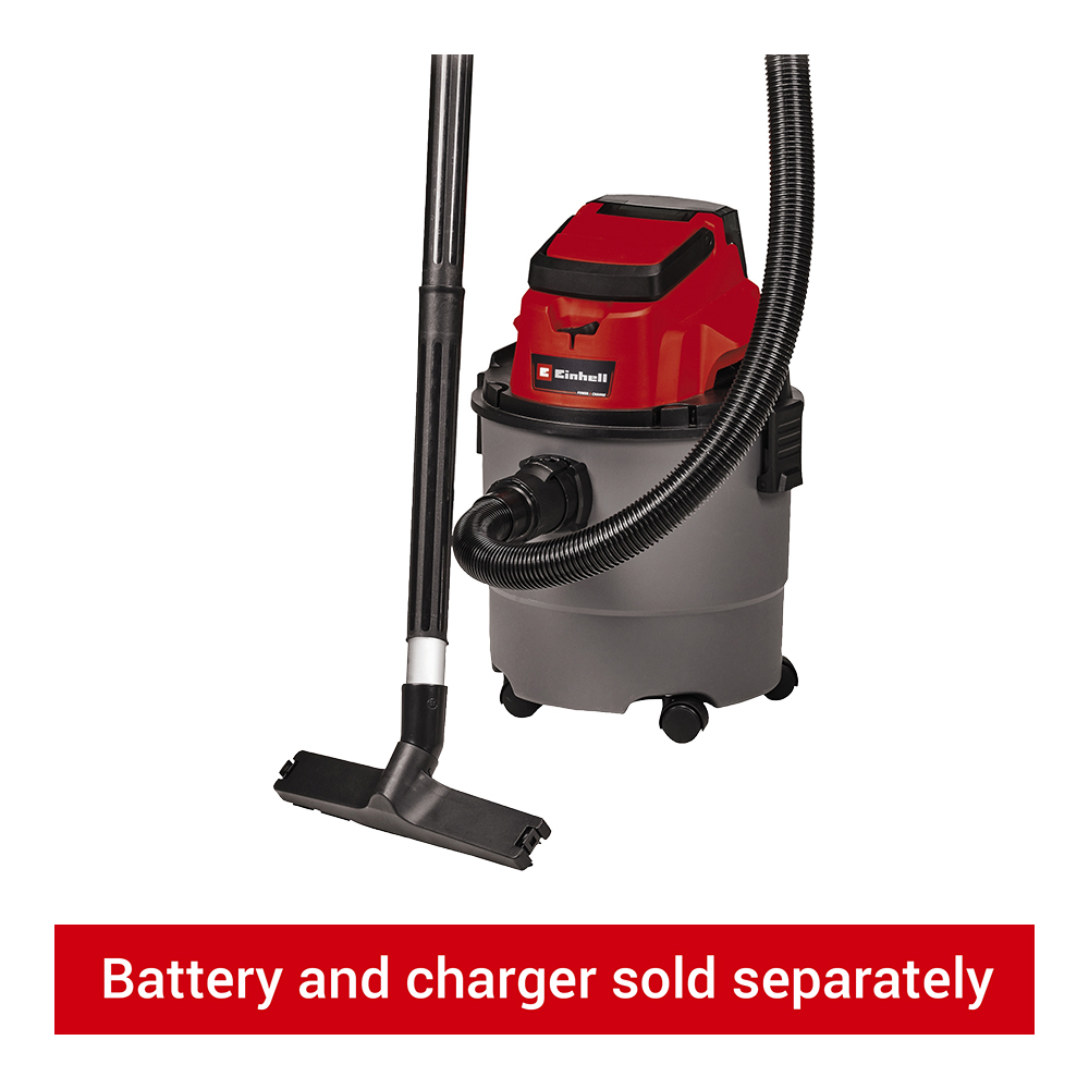 Einhell Power X-Change TC-VC 18/15 18V 15L Wet & Dry Vacuum Cleaner - Bare