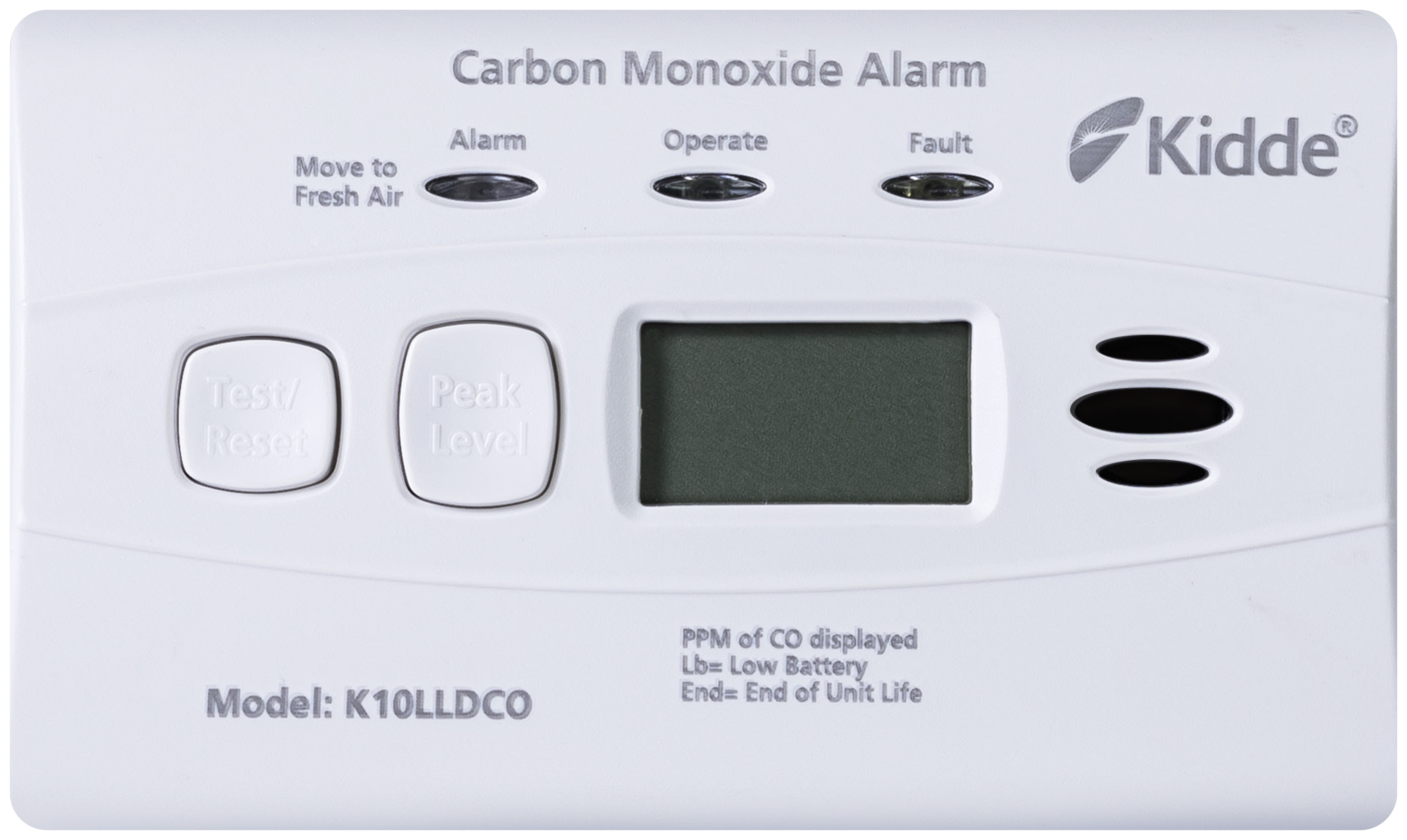 Kidde K10LLDCO Carbon Monoxide Alarm with 10 Year