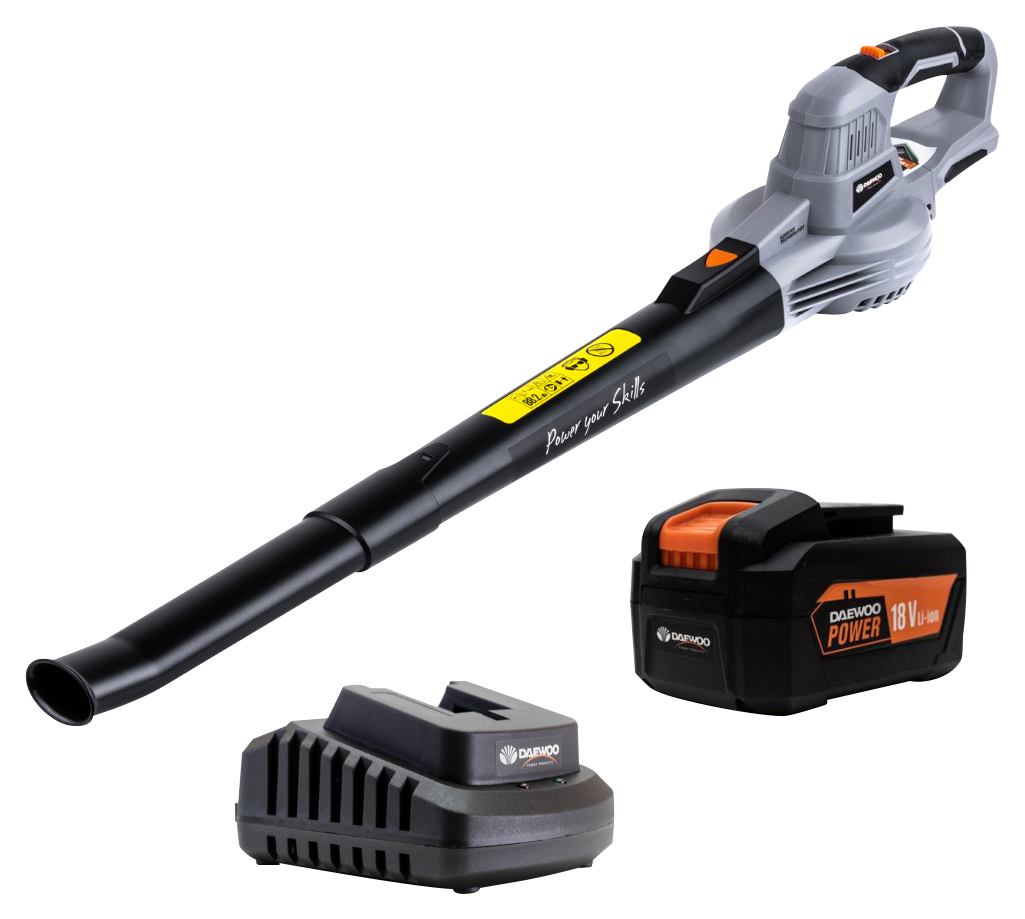 Image of Daewoo Cordless 18V Leaf Blower with 4Ah Battery