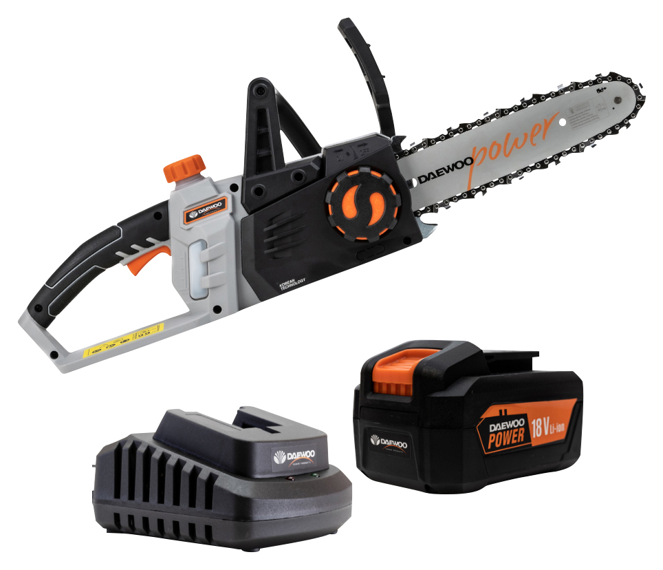 Image of Daewoo Cordless 18V Chainsaw with 4Ah Battery
