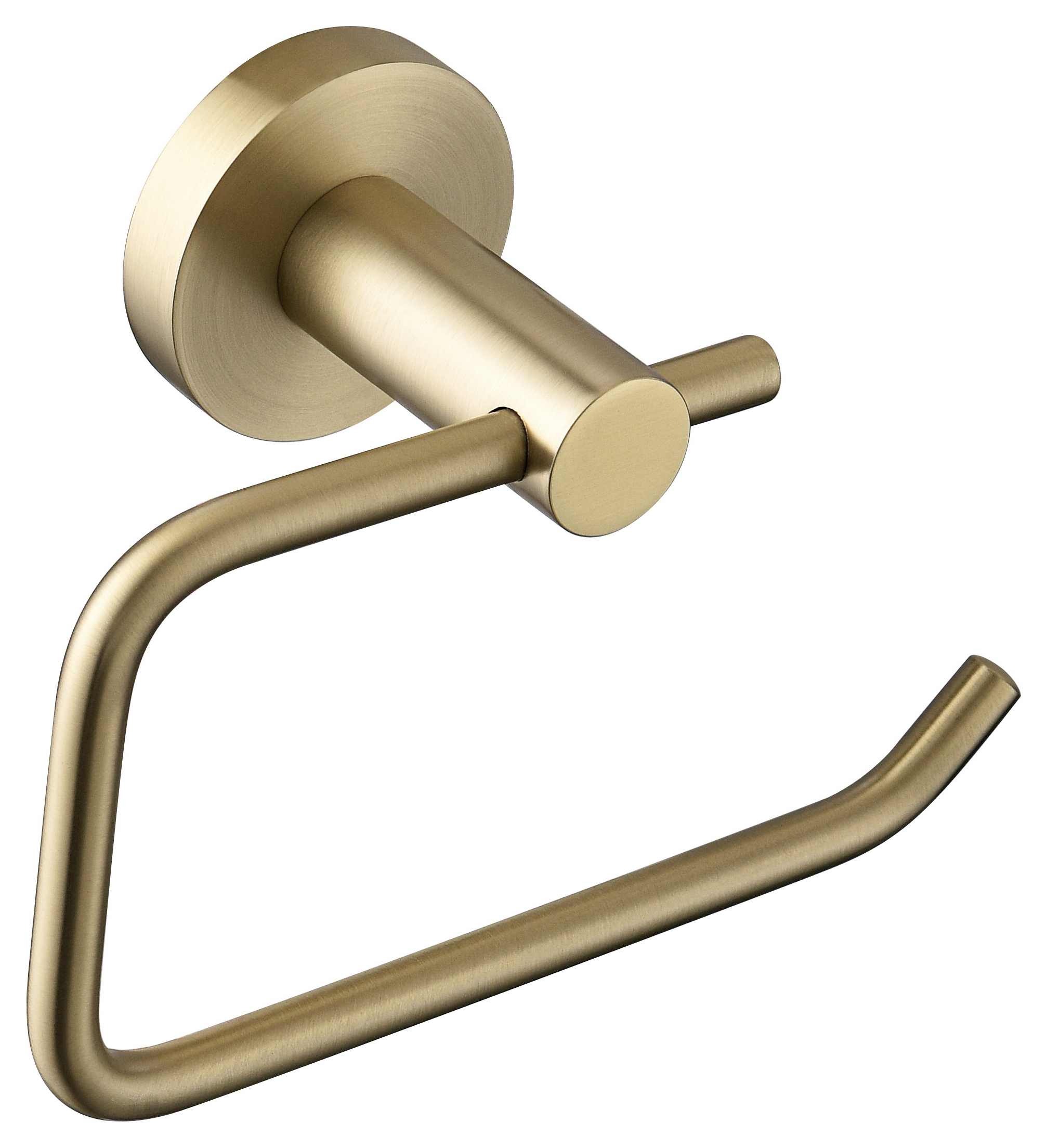 Bristan Round Toilet Roll Holder - Brushed Brass