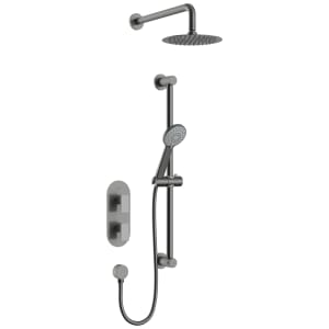 Bristan Frammento Recessed Dual Control Mixer Shower - Brushed Anthracite