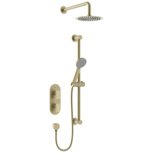 Bristan Frammento Recessed Dual Control Mixer Shower - Brushed Brass