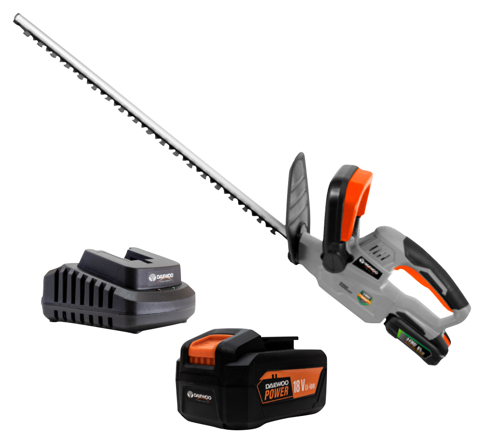 Image of Daewoo Cordless 18V Hedge Trimmer with 4Ah Battery
