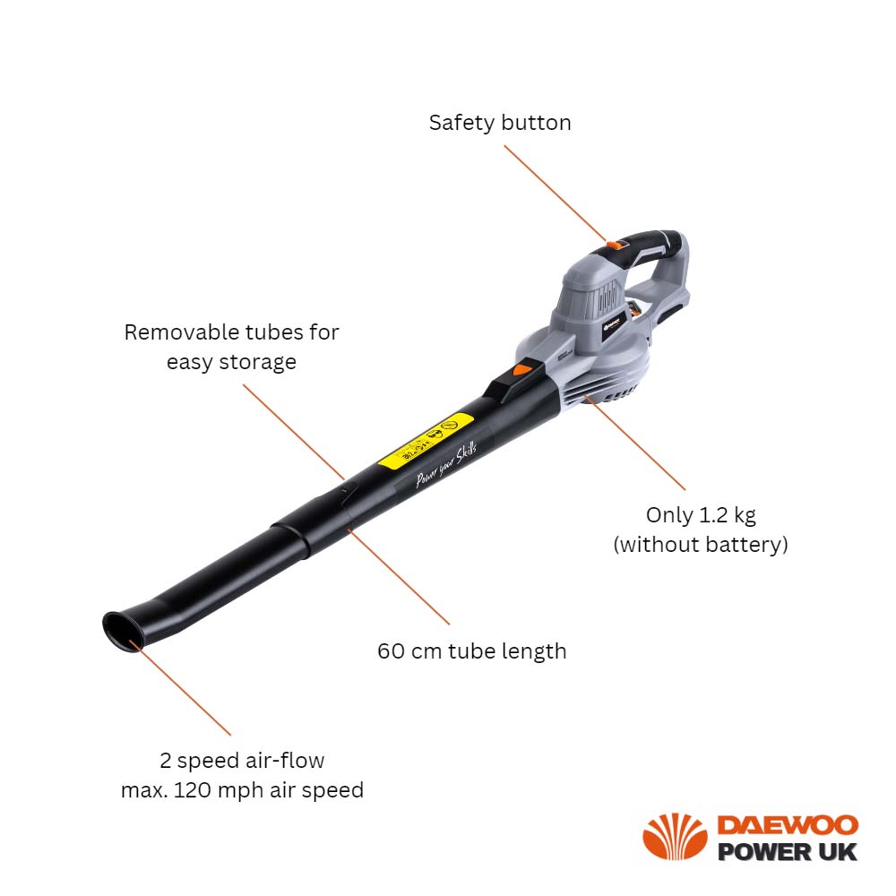 Image of Daewoo Cordless 18V Leaf Blower - Bare