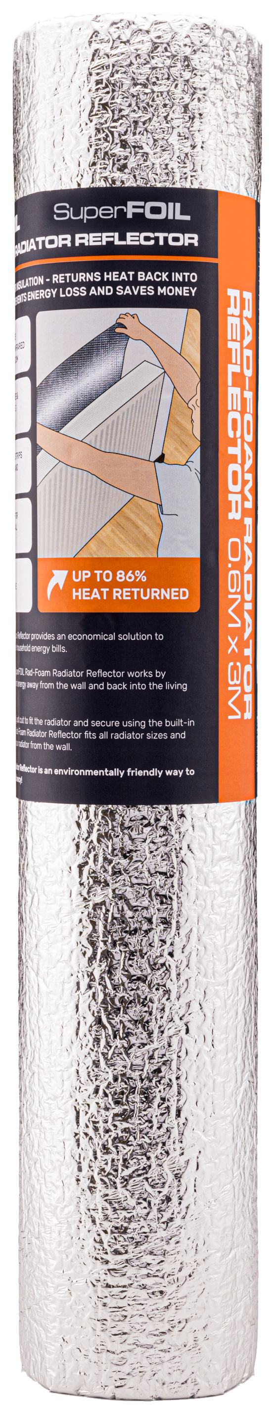 SuperFOIL Rad-Foam Radiator Reflector - 0.6 x 3m