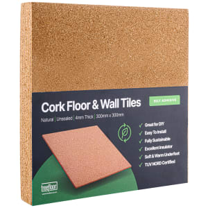 Image of Treefloor Self-adhesive Cork Tiles - Pack of 9
