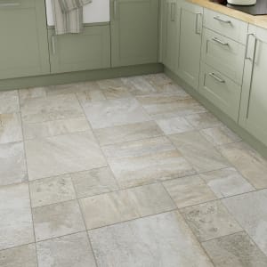Wickes Opus Stone Cottage Bone modular Porcelain Wall and Floor Tile pack
