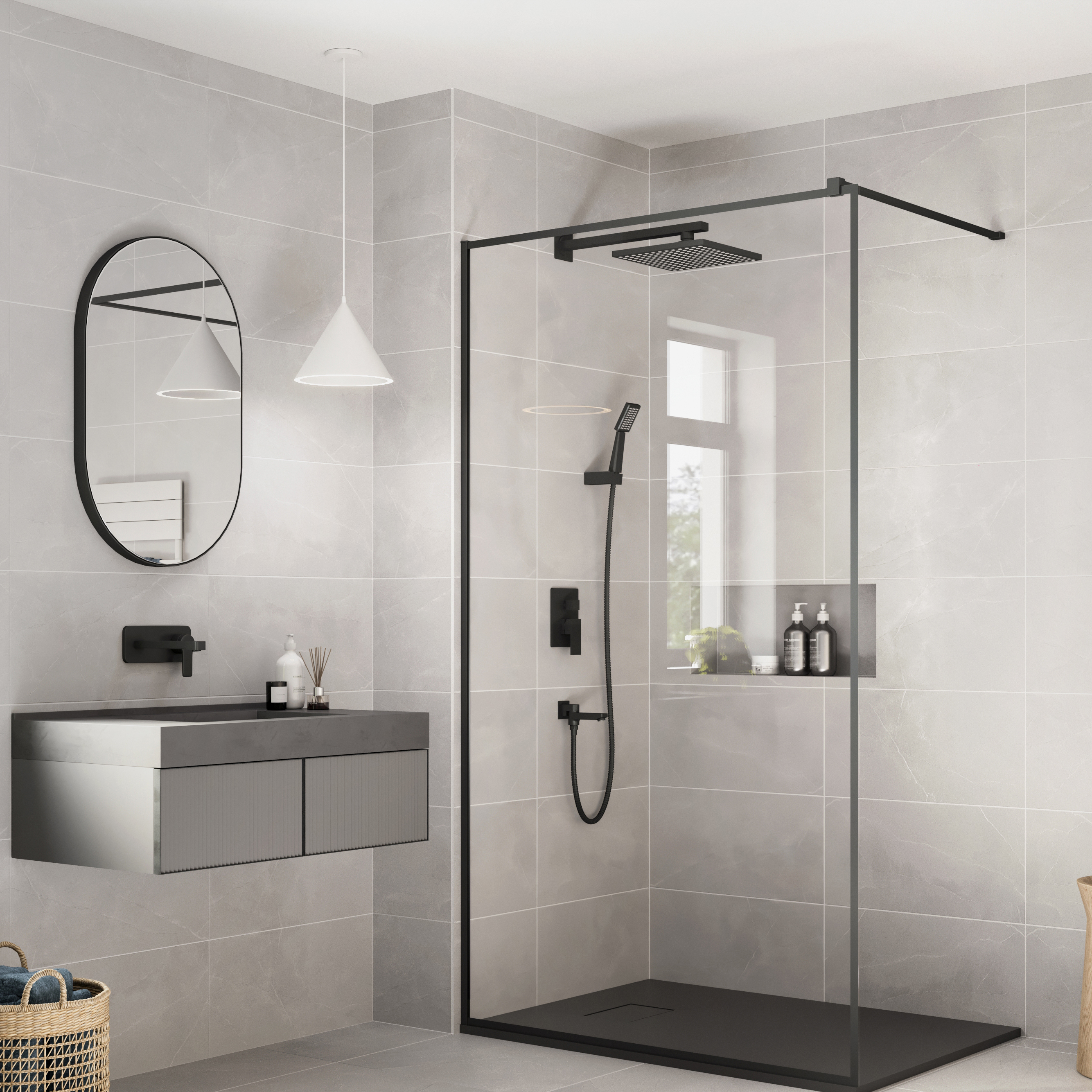Wickes Boutique Porto Ivory Satin Ceramic Wall Tile - 600 x 300mm - Pack of 5