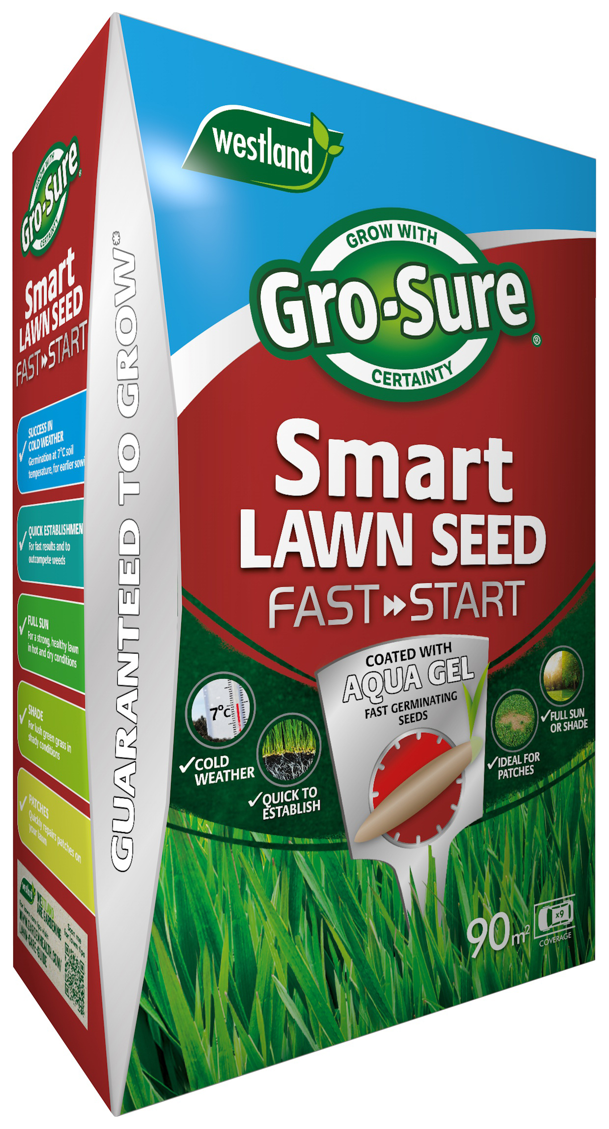 Gro-Sure Smart Lawn Seed Fast Start - 90m2