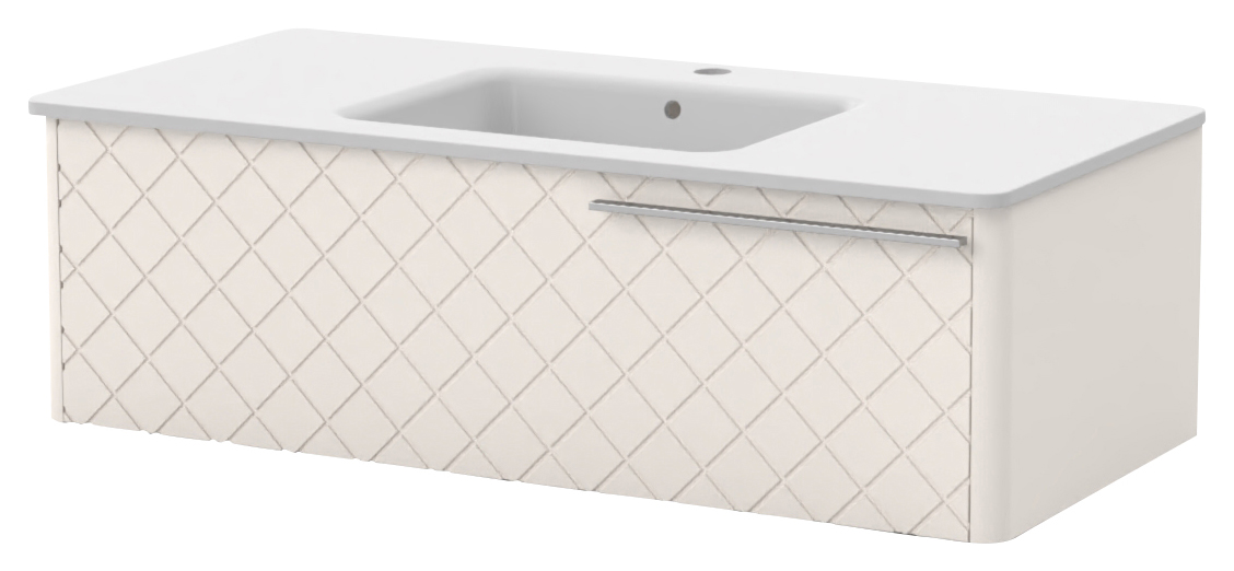 Image of Duarti by Calypso Brampton Soft Sand Vanity with Oxley Basin - 1110mm