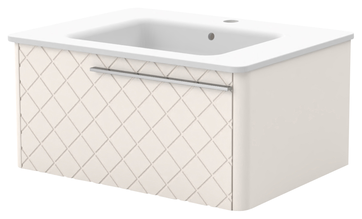 Image of Duarti by Calypso Brampton Soft Sand Vanity with Oxley Basin - 710mm