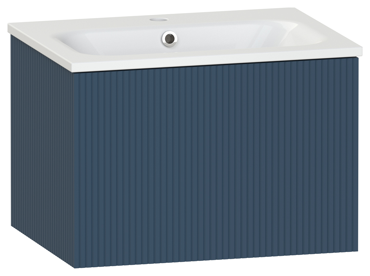 Duarti by Calypso Burford Navy Blue Vanity with Elsdon Basin - 600mm