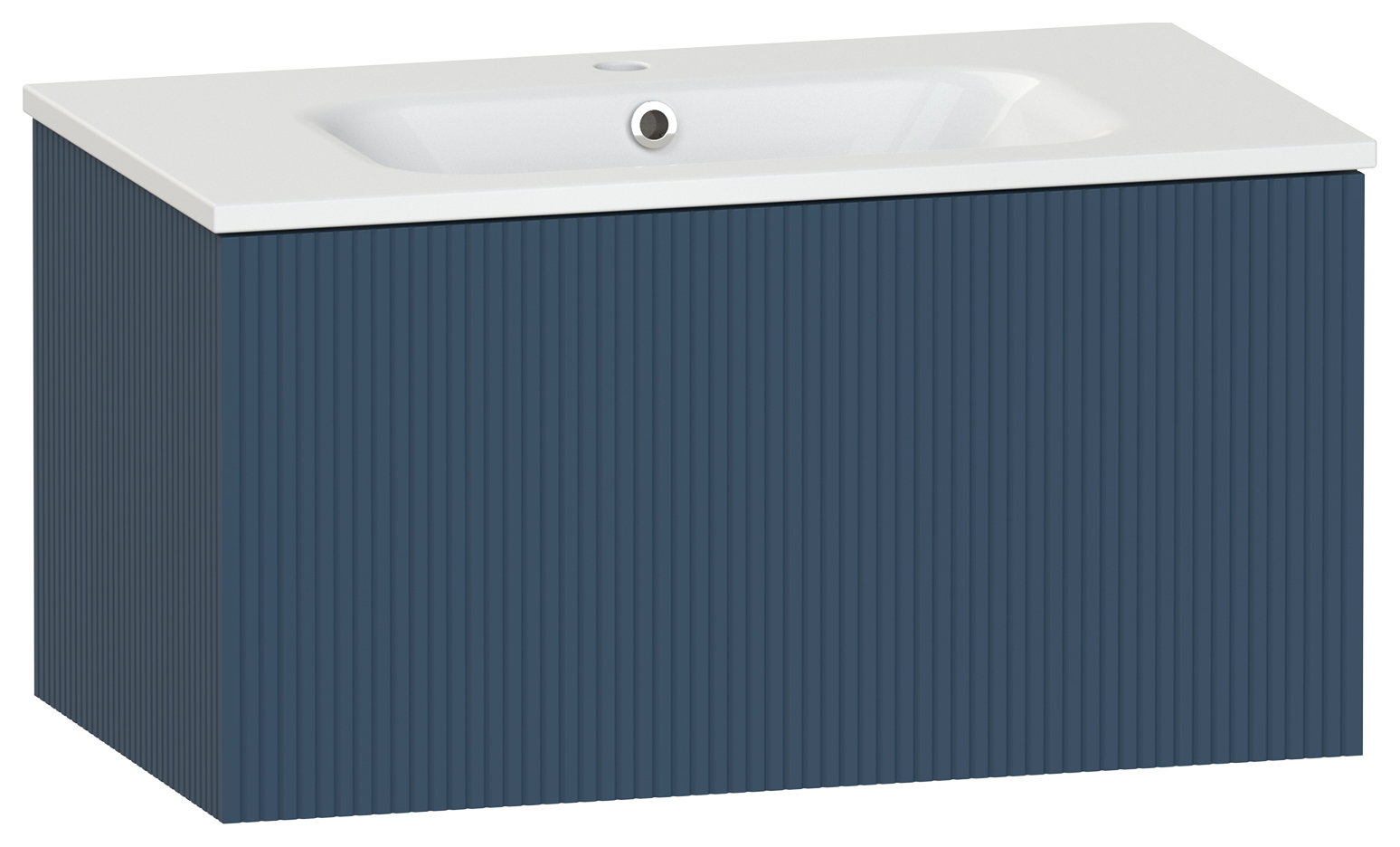 Duarti by Calypso Burford Navy Blue Vanity with Elsdon Basin - 800mm