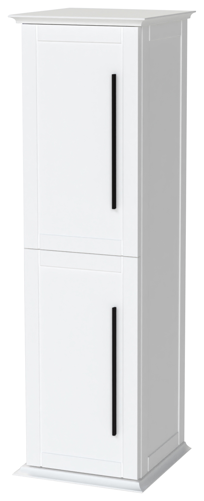 Duarti by Calypso Kentchurch Glacier White Wall Hung Tower with Black Handles - 340mm