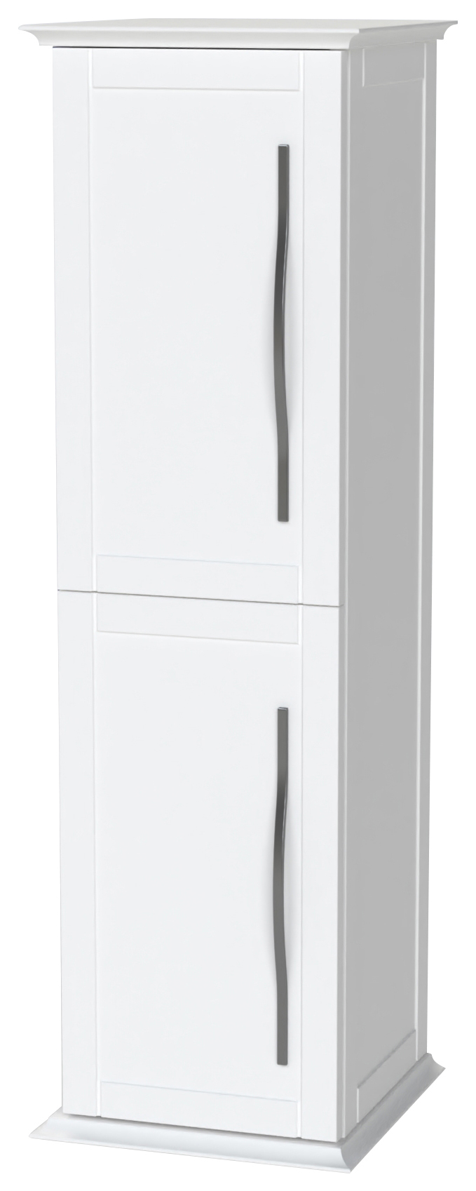 Duarti by Calypso Kentchurch Glacier White Wall Hung Tower with Chrome Handles - 340mm