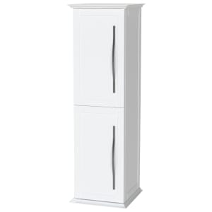 Duarti by Calypso Kentchurch Glacier White Wall Hung Tower with Chrome Handles - 340mm