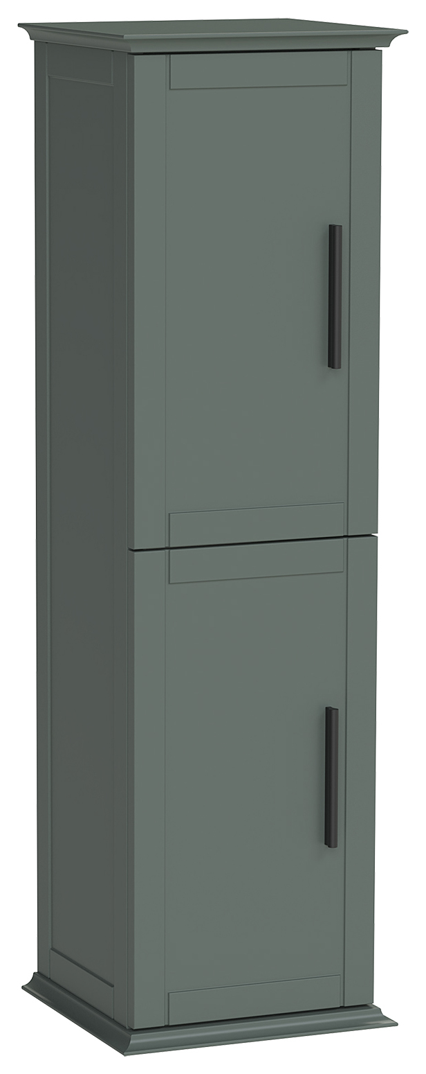 Duarti by Calypso Kentchurch Juniper Green Wall Hung Tower with Black Handles - 340mm