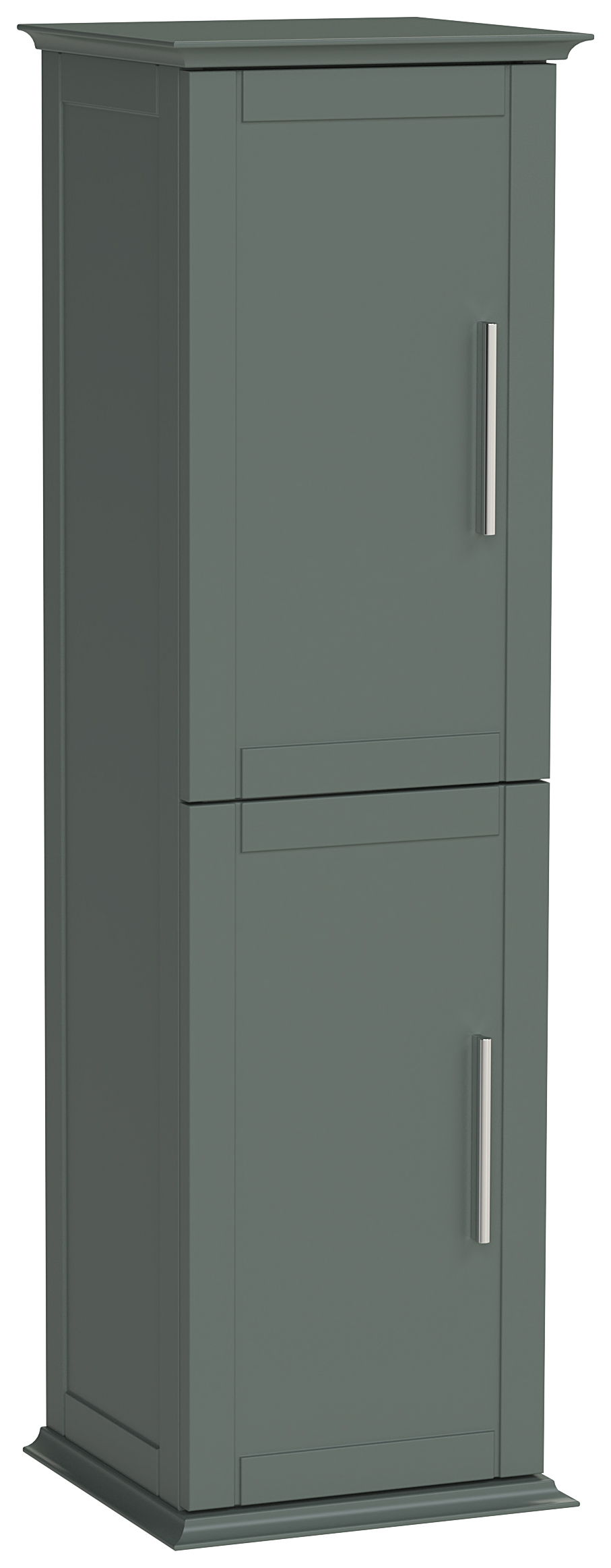 Duarti by Calypso Kentchurch Juniper Green Wall Hung Tower with Chrome Handles - 340mm