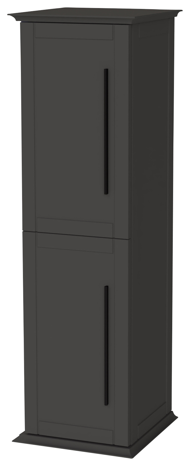 Duarti by Calypso Kentchurch Strata Grey Wall Hung Tower with Black Handles - 340mm
