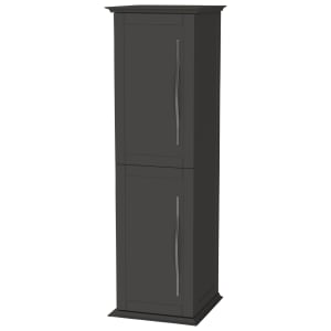 Duarti by Calypso Kentchurch Strata Grey Wall Hung Tower with Chrome Handles - 340mm