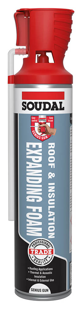 Soudal Genius Gun Roof and Insulation Foam - 600ml